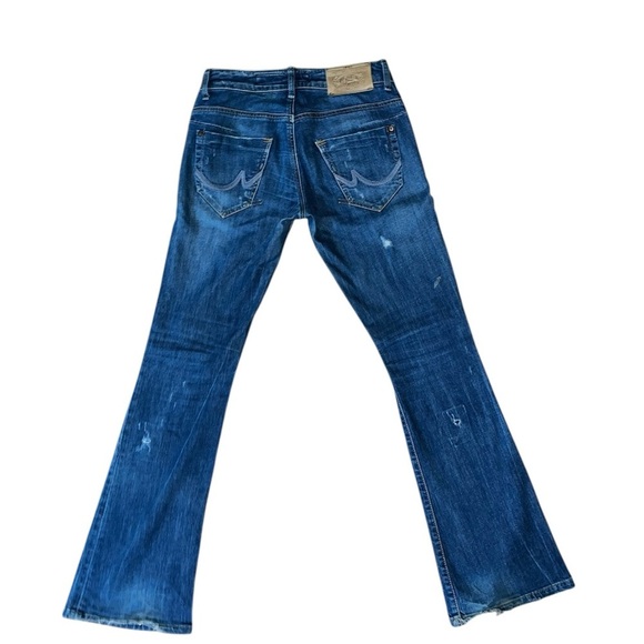 LTB  Flare Wide Leg Vintage Jeans with Distressed Look - Picture 2 of 5